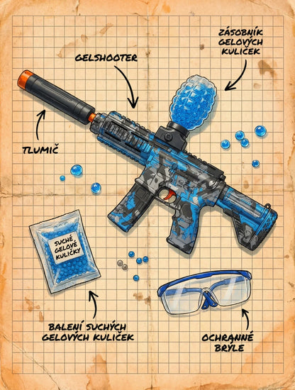 Obsah balení gelshot