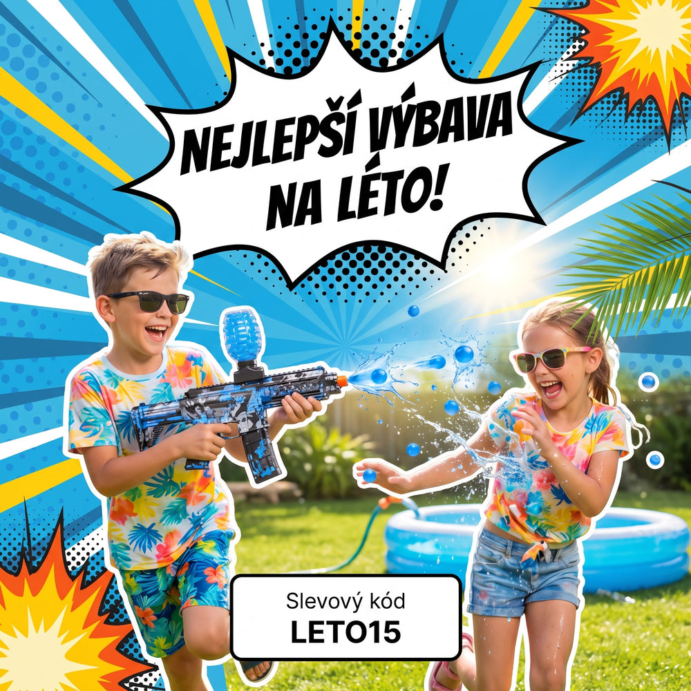 Nejlepší výbava na léto – gelové blastery GelShot, slevový kód LETO15
